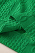 Contrast Trim Cable Textured Shorts Set